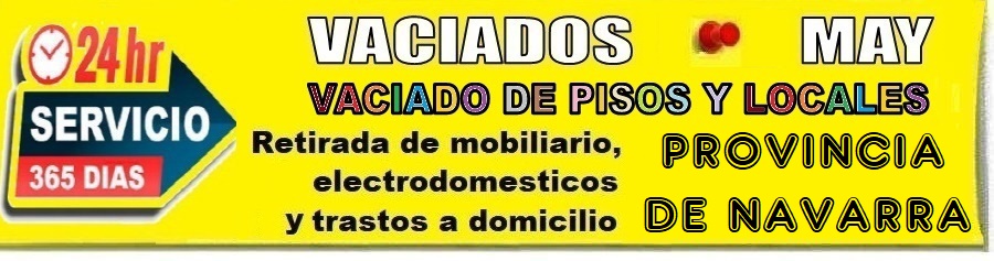 Vaciado de Pisos enToda la provincia de Pamplona  - Recogida de Muebles y electrodomsticos en Navarra