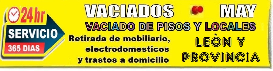 Vaciado de Pisos enToda la provincia de Len - Recogida de Muebles y electrodomsticos en Len